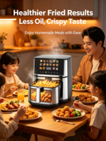 Lot de 4 éléments chauffants en acier inoxydable pour friteuse à air chaud 8L, intelligente, sans huile, pour la cuisson domestique, avec protection contre la surchauffe, numérique, en promotion