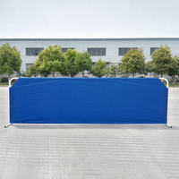 Barrière de protection professionnelle pour terrain de tennis de table avec structure en acier et tissu Oxford pour l'entraînement