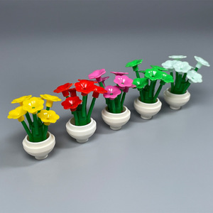 Accesorios de Bloques de Construcción de Partículas Pequeñas, Plantas Trepadoras, Petunia 93081d, Juguetes de Plástico en Maceta, Diseño de Bloques de Construcción MOC - Product Image 3