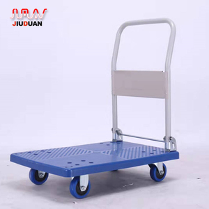 मंच और <span class=keywords><strong>fordable</strong></span> हाथ संचालित लिफ्ट ट्रक और एक संभाल के साथ हाथ ट्राली - Product Image 1