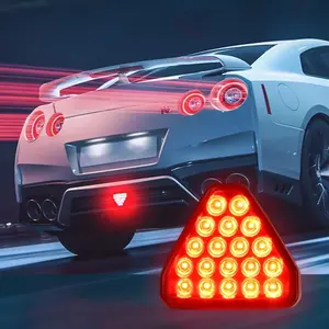 19LED <span class=keywords><strong>feu</strong></span> de signalisation de freinage <span class=keywords><strong>F1</strong></span> Triangle <span class=keywords><strong>Style</strong></span> Sport Car Troisième <span class=keywords><strong>feu</strong></span> de freinage arrière <span class=keywords><strong>Feu</strong></span> d'avertissement arrière universel 12V pour JDM BBA - Product Image 1