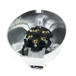 European Style Trailer 7 <b>Pin</b> Plug 12V Zinc Alloy Metal Connector Adapter For Truck Use - Product Image 2