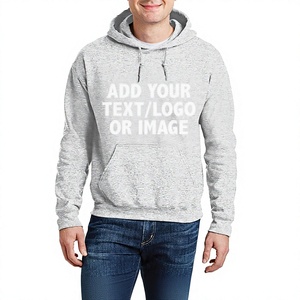 Sweat-shirt à capuche personnalisé pour homme, 100% coton molletonné, coupe classique, impression frontale, vêtement décontracté d'hiver, impression numérique brodée - Product Image 3