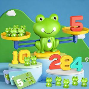 Juguete <span class=keywords><strong>de</strong></span> Equilibrio, Divertido Juguete Matemático <span class=keywords><strong>de</strong></span> Rana con Bloques Numéricos, Juguete Educativo Temprano para Niños, Herramienta Interactiva Familiar para Enseñar Matemáticas - Product Image 2