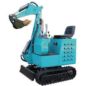 Mini-excavatrice EZ 09 de type chenillé, machine de décompactage de sol économe en énergie, bleue - Product Image 4