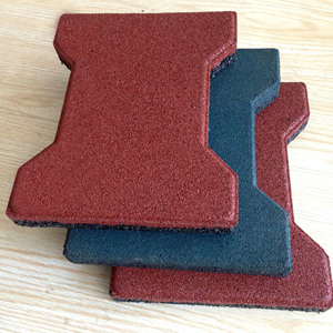 Mật độ cao lồng vào nhau chó xương SBR gạch cao su, sàn sân chơi bền, thảm ổn định - Product Image 6