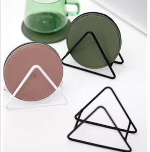 Nieuwe Trending Luxe Ronde Pu Lederen Eco-Vriendelijke Coaster <span class=keywords><strong>Hot</strong></span> <span class=keywords><strong>Cool</strong></span> Drinks Geïsoleerde Placemats Thee Koffie Kopjes Home Keuken Decor - Product Image 3