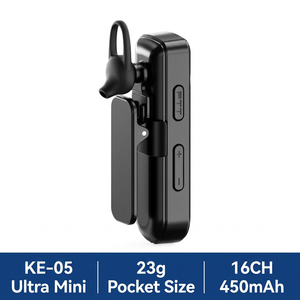 KENEARD KE-05 Talkie-walkie ultra-mini 0,5W 16 canaux sans licence, radio bidirectionnelle de poche pour personnel d'hôtel, de restaurant et événements - Product Image 1