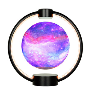 360&deg; Rotating Multifunctional Remote &amp;BT Magnetic Levitating <strong>Moon</strong> Galaxy Ball Atmosphere Night <strong>Lamp</strong> Room Gifts Table <strong>Lamp</strong> - Product Image 1