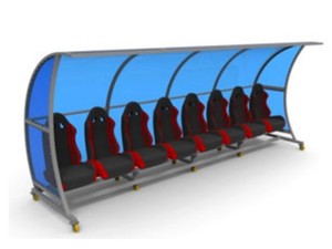 مقاعد فاخرة للاعبي كرة القدم مع قاعدة ألومنيوم للملاعب الخارجية بسعر المصنع - Product Image 6