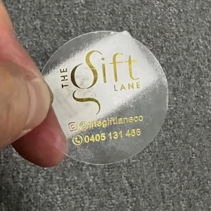 Tùy Chỉnh Dính Giấy Cuộn Dán Vòng Vuông Rõ Ràng Trong Suốt Với Vàng Dập Logo Cho Chă<span class=keywords><strong>m</strong></span> Sóc Da Nước Hoa Và Kem Dưỡng Da - Product Image 2