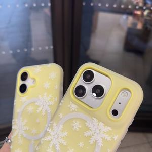 Nuova <span class=keywords><strong>Cover</strong></span> Magnetica in Gelatina con Motivo a Fiocco di Neve, Anti-Caduta, per <span class=keywords><strong>iPhone</strong></span> 17 Plus, 16 Pro, 15, 14 - Design 2026 - Product Image 2
