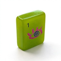 Ensemble de Mahjong américain de luxe moderne - Tuiles en acrylique épaisse de 0,5 pouce, portables pour les voyages, un cadeau idéal pour les fêtes et les rassemblements