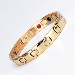 Pequeño MOQ en Stock Japón Bio Health Care Therapy Escalar Energy Positive Crystal Pulsera de acero inoxidable Precios baratos - Product Image 1
