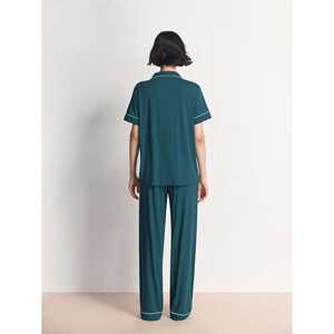 Pijamas de Verano de Algodón para Mujer, Conjunto de Pijamas de Bambú para Mujer, Ropa de Dormir de Micro Modal, Ropa de Casa Tejida, Venta al Por Mayor Personalizada - Product Image 4