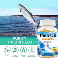 Prix de gros OEM SPL, capsules molles d'huile de poisson oméga 3 en vrac, compléments alimentaires halal pour la santé du cerveau et du cœur, capsules molles d'huile de poisson 1000 mg