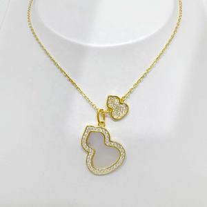 สร้อยคอเปลือกหอยรูปหัวใจประดับมุกเงินแท้ 925 ชุบทอง คุณภาพสูง ดีไซน์ไม่ซ้ำใคร สำหรับคุณแม่ ราคาโรงงาน - Product Image 3