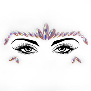 Glitter Face Jewel <span class=keywords><strong>Strass</strong></span> Stickers Gem <span class=keywords><strong>Halloween</strong></span> Eye Holographic Chunky Crystal Rave Body Party Music Decorations - Product Image 6