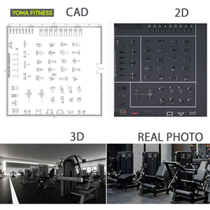 Equipo de Gimnasio de Alta Gama, Máquinas de Entrenamiento de Fuerza Comerciales Completas y Equipo de Ejercicio Aeróbico, Juego Completo para Centros de Fitness - Product Image 3