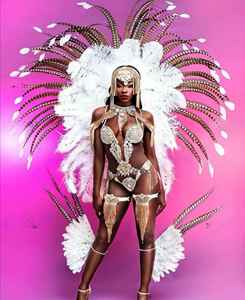 Trajes de escenario para mujer, para <span class=keywords><strong>bar</strong></span>, discoteca, <span class=keywords><strong>samba</strong></span>, con plumas, faldas de pétalos brillantes, poliéster Paradise - Product Image 1