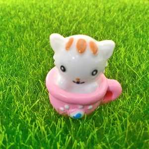 <b>Miniature</b> Teacup Animal Resin Figurines Cat Dog Decor Home Craft Accessories - Product Image 4
