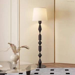 Lampe sur pied LED verticale moderne et simple pour salon, base E27, abat-jour en tissu, hauteur réglable, étanche - Product Image 6