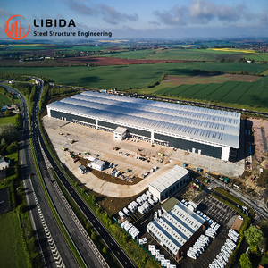 Entrepôt à structure en acier, bâtiments préfabriqués à faible coût pour le stockage <span class=keywords><strong>de</strong></span> matériaux <span class=keywords><strong>de</strong></span> construction avec des caractéristiques résistantes aux intempéries - Product Image 2