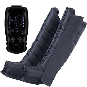Fábrica OEM/ODM Fisioterapia Botas de compresión de piernas alimentadas por batería 8 cámaras Recuperación Masaje de aire Presoterapia - Product Image 1