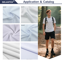 Tissu de sport en polyester Delantex pour activités de plein air, maille respirante Dri Fit résistante aux déchirures 150 GSM, impression par sublimation
