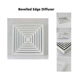 Hvac Nhôm Thông Gió Đùn Vuông Bevel Cạnh Trần Không Khí Vent Khuếch Tán - Product Image 2