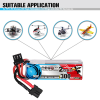 CODDAR 2S 300MAH 7.6V 90C XT30 LiPo batterie cure-dents Micro Drone haute tension HV LiHV Lithium polymère LiPo batterie