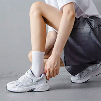 Chaussettes pour hommes personnalisées de haute qualité en coton jacquard unisexe, respirantes, avec logo personnalisé, noir et blanc