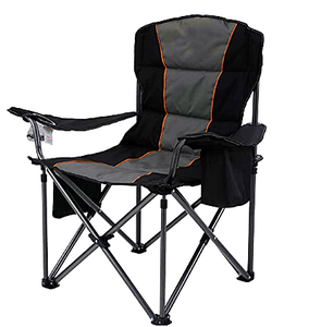 Cadeira Dobrável Reforçada para Praia e Piquenique com Braços Rígidos, Estrutura de <span class=keywords><strong>Metal</strong></span> e Tecido Oxford, para Pesca, Acampamento e Atividades ao Ar Livre, Modelo Ferradura - Product Image 5