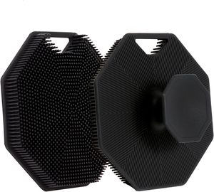 Brosses exfoliantes pour le corps en silicone avec éponge en silicone, brosses de nettoyage pour la peau, brosses de bain et de corps pour hommes et femmes - Product Image 1