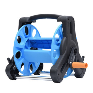 Juego de carro de soporte de almacenamiento de <span class=keywords><strong>manguera</strong></span> de agua de alta calidad, carrete de <span class=keywords><strong>manguera</strong></span> de jardín retráctil de 100 metros con soporte en Rueda, 10M-100 m - Product Image 3