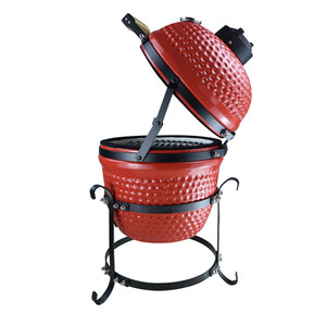 AUPLEX Parrilla Kamado de Cerámica Perlada de 13 Pulgadas, <span class=keywords><strong>Asador</strong></span> para Exteriores, Camping, Barbacoa, Ahumador de Pellets de Acero, Sin Humo, Plegable, de Carbón - Product Image 2