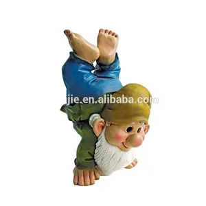 מפעל מותאם אישית polyresin קישוט gnome חיים גודל מצחיק גן פסלי