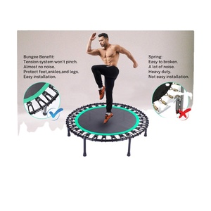 <span class=keywords><strong>Mini</strong></span> Trampolín Portátil Zoshine con Bandas Elásticas <span class=keywords><strong>de</strong></span> Resistencia, Salto Seguro y Silencioso para Ejercicio y Entrenamiento <span class=keywords><strong>de</strong></span> Fuerza - Product Image 2