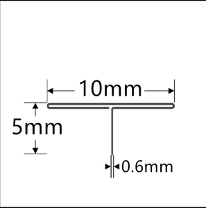 Profils <span class=keywords><strong>en</strong></span> forme de <span class=keywords><strong>T</strong></span> <span class=keywords><strong>en</strong></span> acier inoxydable 304 PVD 15mm pour garniture de carrelage <span class=keywords><strong>en</strong></span> forme de <span class=keywords><strong>T</strong></span> décorative murale - Product Image 6