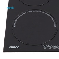 Table de cuisson encastrable Xunda OEM/ODM double combustible (gaz et électrique) à induction/céramique, 2 brûleurs gaz et 2 brûleurs électriques, pour la maison