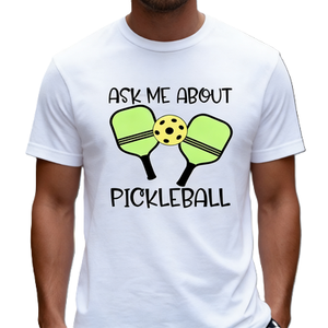 Chiedimi qualcosa sulle magliette grafiche divertenti a tema pickleball, maglietta regalo per giocatori di pickleball - Product Image 3