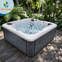 Aquaspring Spa de Luxe Extérieur 5 Personnes avec 82 Jets, Système Balboa, Hydrothérapie et Massage Jacuzzi