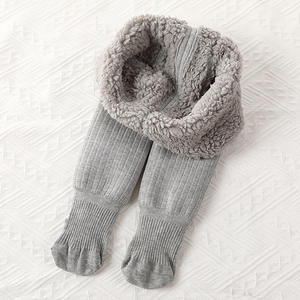 Collants en peluche épais pour enfants, chaussettes unisexe, de couleur unie, chaude, pour l'hiver, avec Double aiguille, pour filles - Product Image 6
