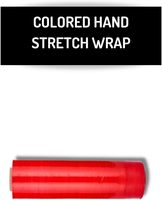 Film étirable adhésif acrylique double face PSBM rouge 15 pouces x 1500 pieds 80 jauges couleur foncée emballage plastique pour déménagement