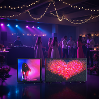 Nouvel écran LED portable P2.6 six volets IP65 2026 avec roues et élévateur mobile, idéal pour les magasins de musique
