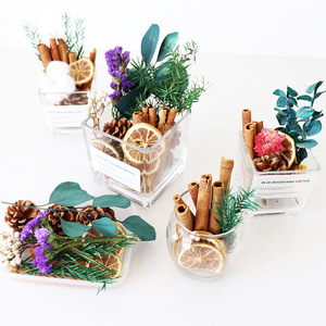 Shandong-difusor de aromaterapia M208, vela perfumada, mezcla de limón, plantas de canela, flores secas naturales, cartón - Product Image 1