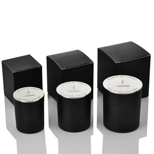Wholesale custom candle jars with lids unique high quality glass candle holders