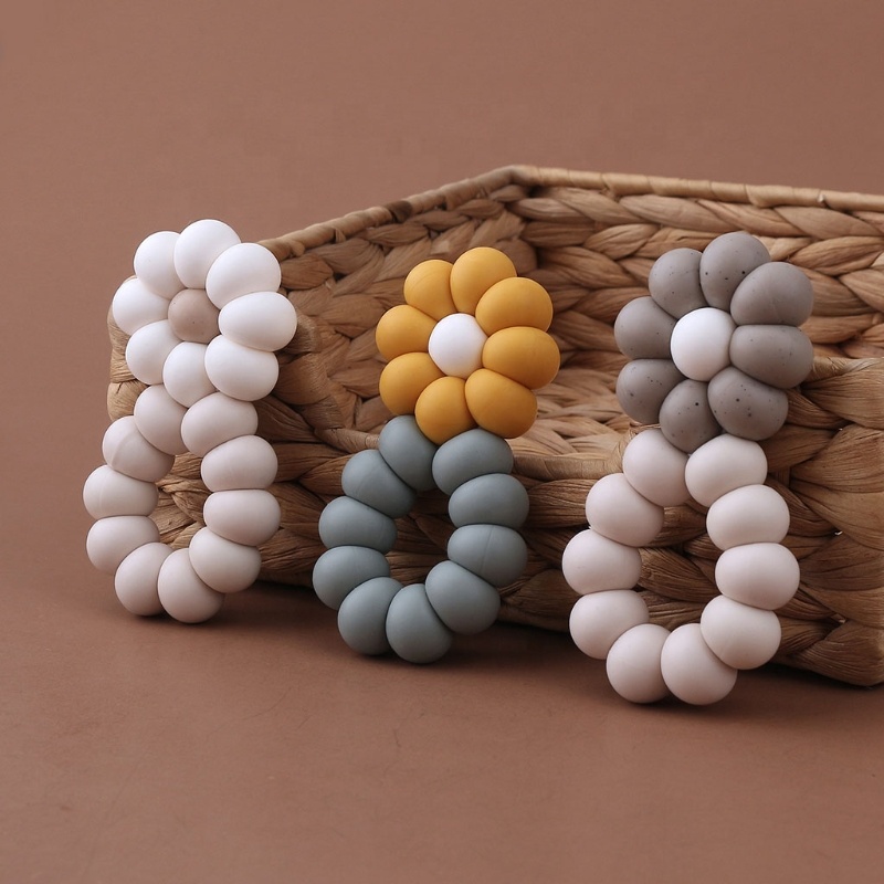 Силиконовые бусины для новорожденных, игрушки-грызунки для новорожденных, грызуны, аксессуары для жевания молара