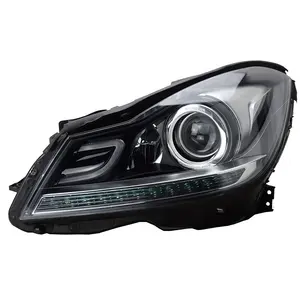 Conjunto de farol de xenon mercedes-benz w204 c260 c280 2012-2013