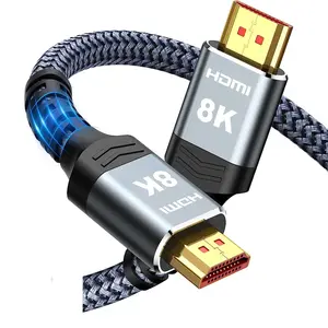 Cabo HDMI de ultra alta velocidade certificado 10K 8K, suporte 4K@120Hz 8K@60Hz HDMI 2.1 cabo HDMI para HDTV etc.